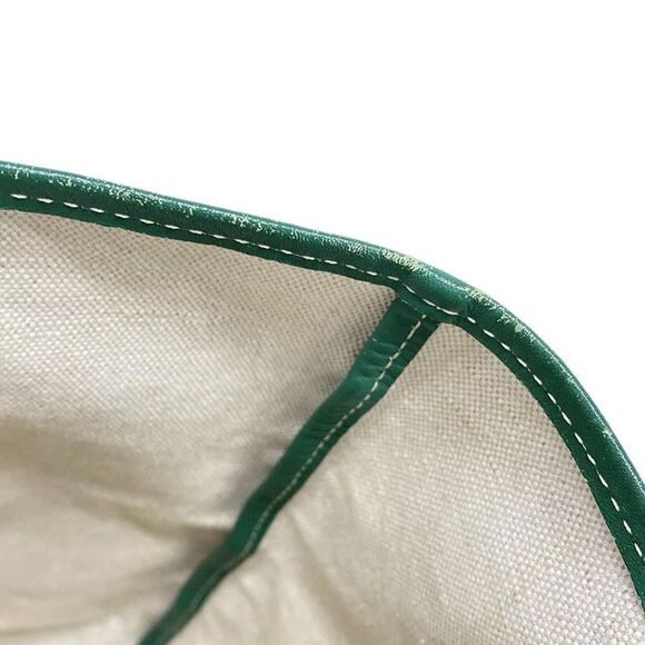 Goyard Tote Bag Saint Louis PM Green Leather - Picture 14 of 15